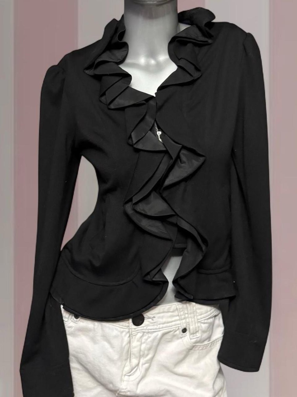 Papillon Y2K Frill-Detail Jacket